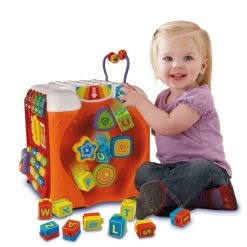 VTECH BABY Jouet éducatif Bébé Maxi Cube Multi-activités -VTech Promos Boutique 135405 Maxi cube multi activitC3A9s enfant