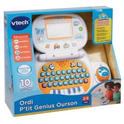 VTech Ordi P'tit Genius Ourson Bleu - Ordinateur éducatif 7 VTech Ordi P'tit Genius Ourson Bleu - Ordinateur éducatif -VTech Promos Boutique 139505 Ordi Ptit Genius Ourson bleu boite