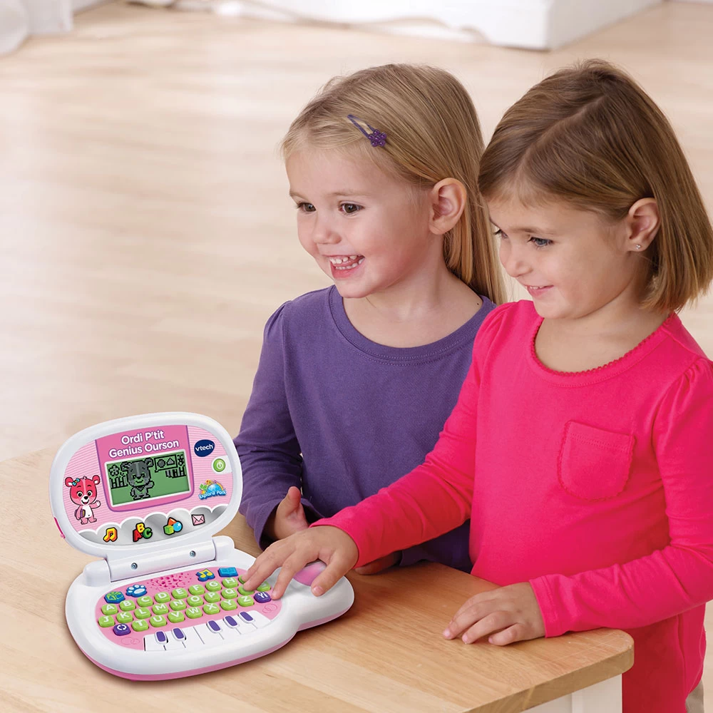VTech Ordinateur Enfant P'tit Genius Ourson Rose 3 VTech Ordinateur Enfant P'tit Genius Ourson Rose – Image 3