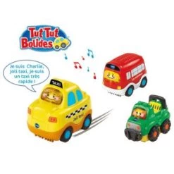 Vtech Tut Tut Bolides Coffret Trio City : Taxi, Bus Et 4x4