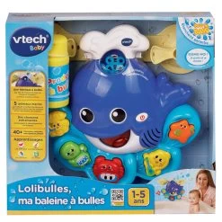 VTECH BABY Lolibulles, Ma Baleine à Bulles - Jouet Musical -VTech Promos Boutique 146005 Lolibulles ma baleine C3A0 bulles boite