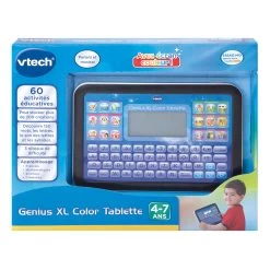 VTech Genius XL Color Tablette Noire - Tablette éducative -VTech Promos Boutique 155205 genius xl color tablette noir boite