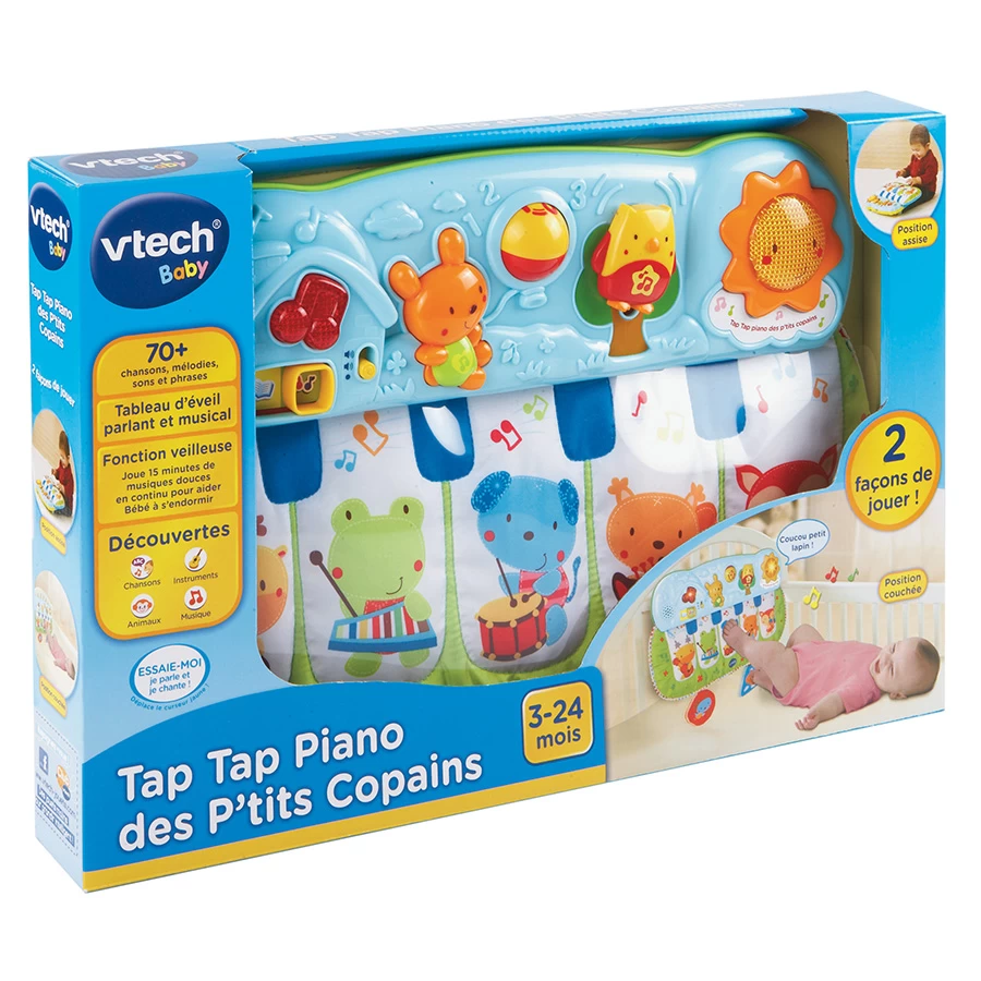 VTECH BABY Tap Tap Piano Des P'tits Copains - Piano Interactif 1 VTECH BABY Tap Tap Piano Des P'tits Copains - Piano Interactif