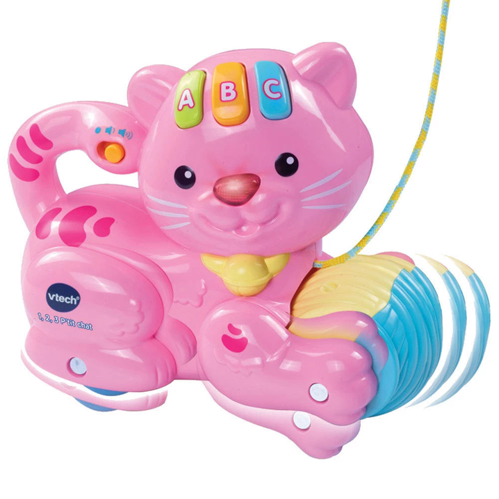 VTECH BABY 1, 2, 3 P'tit Chat Rose - Jouet Interactif 2 VTECH BABY 1, 2, 3 P'tit Chat Rose - Jouet Interactif – Image 2