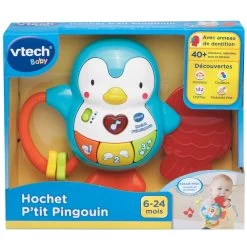 VTECH BABY Hochet P'tit Pingouin -VTech Promos Boutique 165605 Hochet Ptit pingouin boite