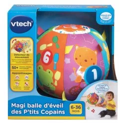 VTECH BABY Magi Balle D'éveil Des P'tits Copains - Jouet D'éveil -VTech Promos Boutique 166105 Magi balle dC3A9veil des Ptits copains boite