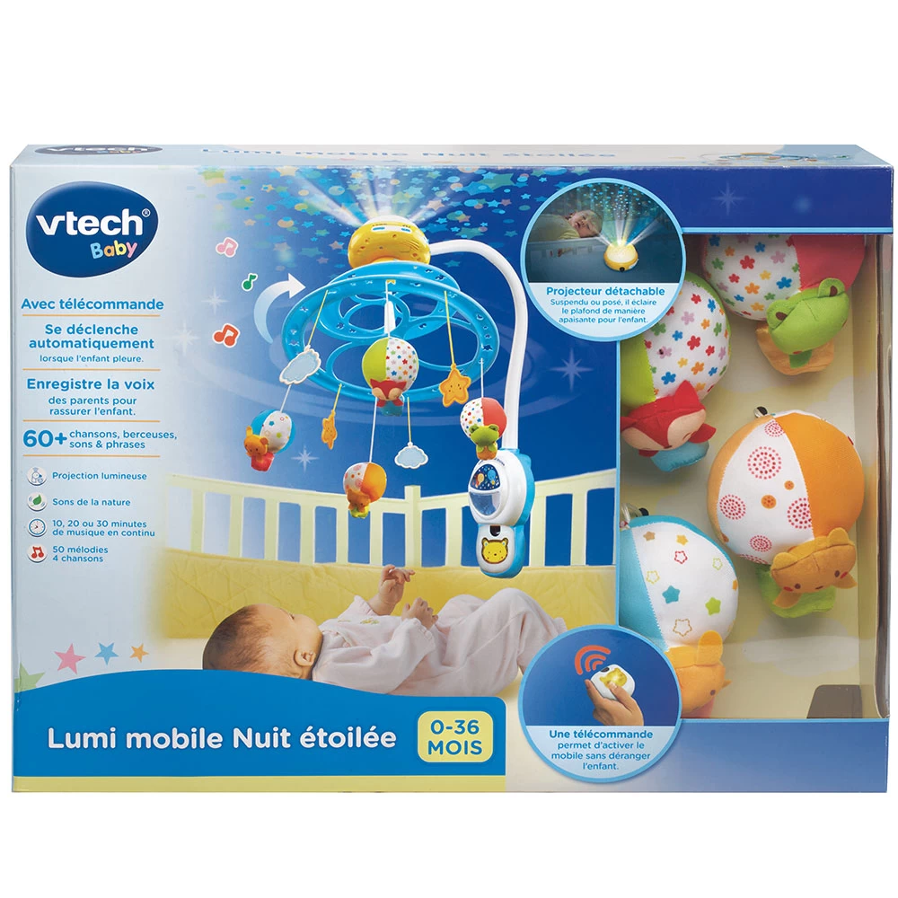 VTECH BABY Lumi Mobile Nuit Etoilée - Mobile Bébé 3 VTECH BABY Lumi Mobile Nuit Etoilée - Mobile Bébé – Image 3
