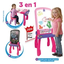 VTech Magi Chevalet Interactif 3 En 1 Rose -VTech Promos Boutique 193555 Magi chevalet interactif 3 en 1 rose enfant 3