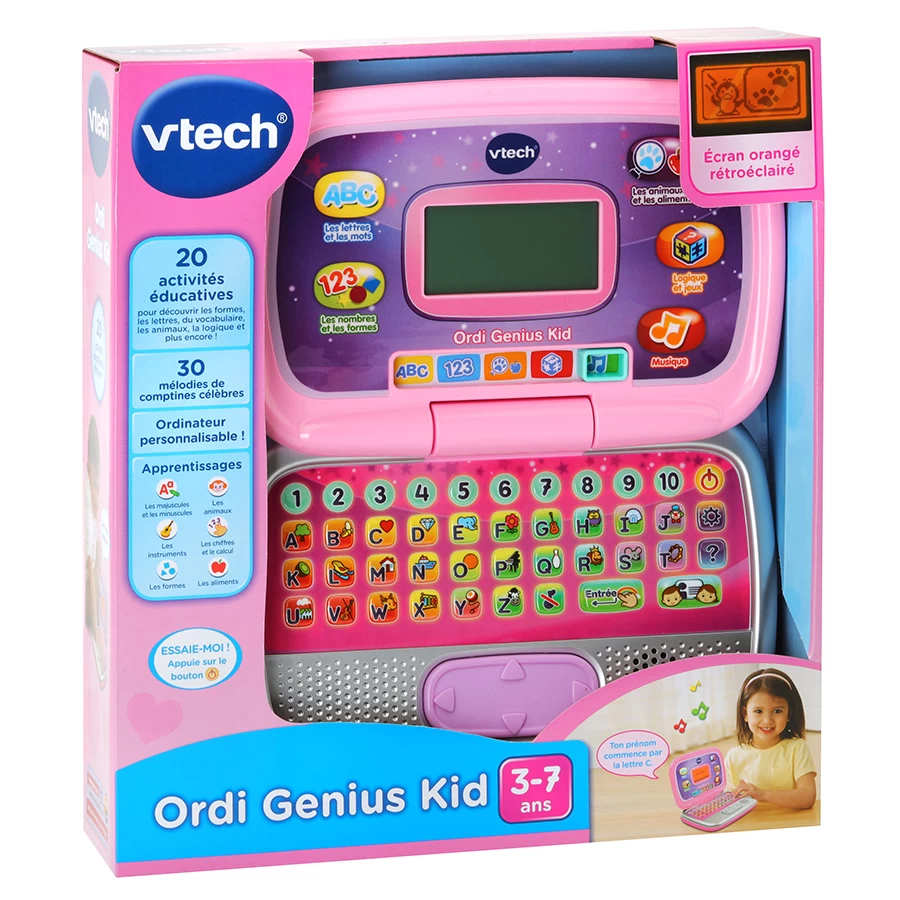 VTech Ordi Genius Kid - Rose 2 VTech Ordi Genius Kid - Rose – Image 2
