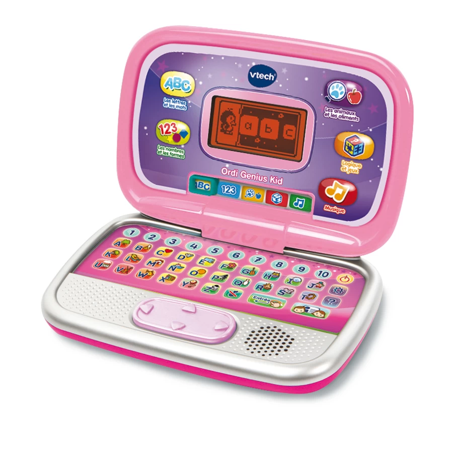 VTech Ordi Genius Kid - Rose 1 VTech Ordi Genius Kid - Rose