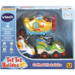 Vtech TUT TUT BOLIDES - Coffret Trio Loisirs (Avion + Formule 1 + Bus)
