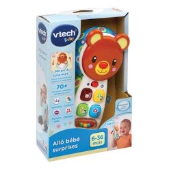 VTECH BABY Allo Bébé Surprises Brun -VTech Promos Boutique 502705 Allo bebe surprise brun boite