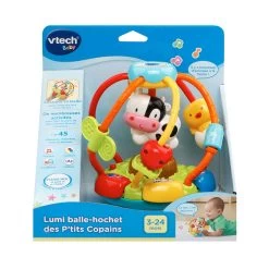 VTECH BABY Lumi Balle-hochet Des P'tits Copains -VTech Promos Boutique 502905 lumi balle hochet boite