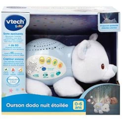 VTECH BABY Veilleuse Projection Ourson Dodo Nuit Etoilée -VTech Promos Boutique 506905 ourson dodo nuit etoilee boite