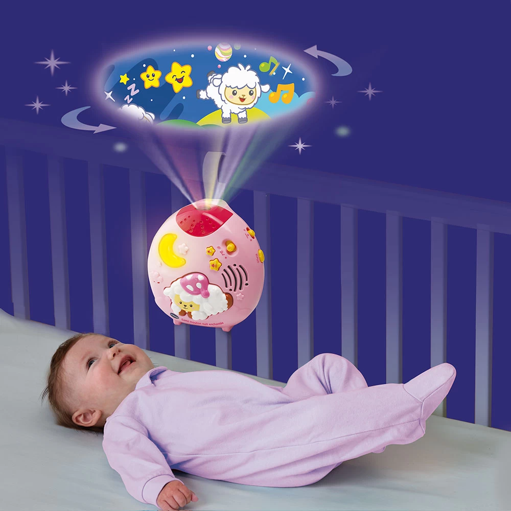 VTECH BABY Lumi Mouton Nuit Enchantée Rose - Veilleuse Lumineuse Et Musicale 2 VTECH BABY Lumi Mouton Nuit Enchantée Rose - Veilleuse Lumineuse Et Musicale – Image 2