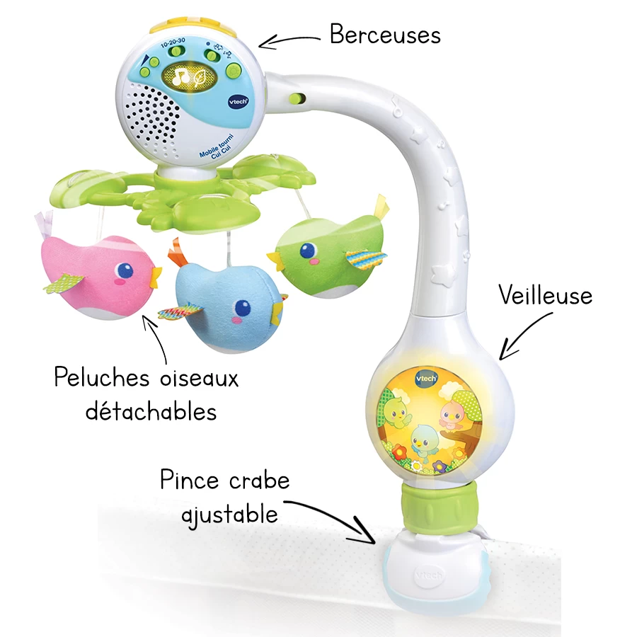 VTECH BABY Mobile Tourni Cui Cui 1 VTECH BABY Mobile Tourni Cui Cui