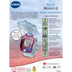 VTech Reine Des Neiges 2 - La Montre-jeu Interactive D'Elsa 11 VTech Reine Des Neiges 2 - La Montre-jeu Interactive D'Elsa -VTech Promos Boutique 518805 Reine des Neiges 2 La montre jeu interactive dElsa dos
