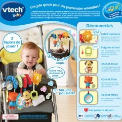 VTECH BABY Spirale Musicale Des P'tits Copains - Hochet -VTech Promos Boutique 522105 Spirale musicale des Ptits Copains dos