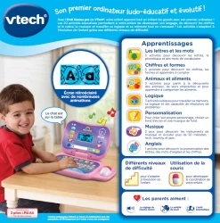 VTech Ordi Genius Pro Rose -VTech Promos Boutique 524855 dos boC3AEte