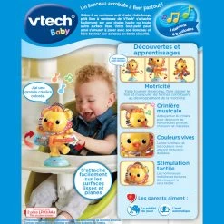 VTECH BABY Hula-Hoop, P'tit Lion à Ventouse -VTech Promos Boutique 528005 Hula Hoop Ptit lion C3A0 ventouse dos