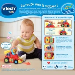VTECH BABY Titours, Champion De Course - Jouet Roulant -VTech Promos Boutique 528405 Titours champion de course dos