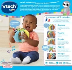 VTECH BABY Lumi'balle Sensorielle 12 VTECH BABY Lumi'balle Sensorielle -VTech Promos Boutique 540705 dos boC3AEte