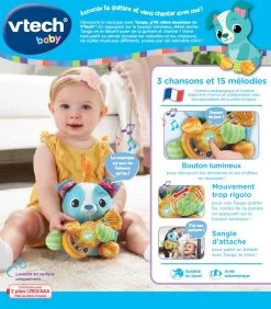 VTECH BABY Tango, P'tit Chien Musicien -VTech Promos Boutique 555005 dos boC3AEte