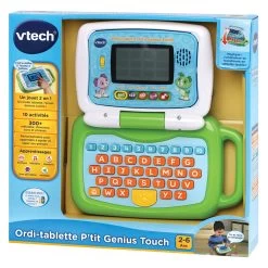 VTech Ordi-tablette P'tit Genius Touch Vert - Ordinateur éducatif -VTech Promos Boutique 600905 Ordi tablette ptit genius touch vert 4
