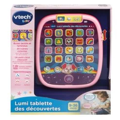 VTECH BABY Lumi Tablette Des Découvertes Rose - Tablette éducative -VTech Promos Boutique 602955 Lumi tablette decouvertes rose boite