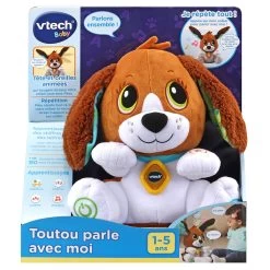 VTECH BABY Toutou Parle Avec Moi - Chien Peluche Interactif 12 VTECH BABY Toutou Parle Avec Moi - Chien Peluche Interactif -VTech Promos Boutique 610105 Toutou parle avec moi boite