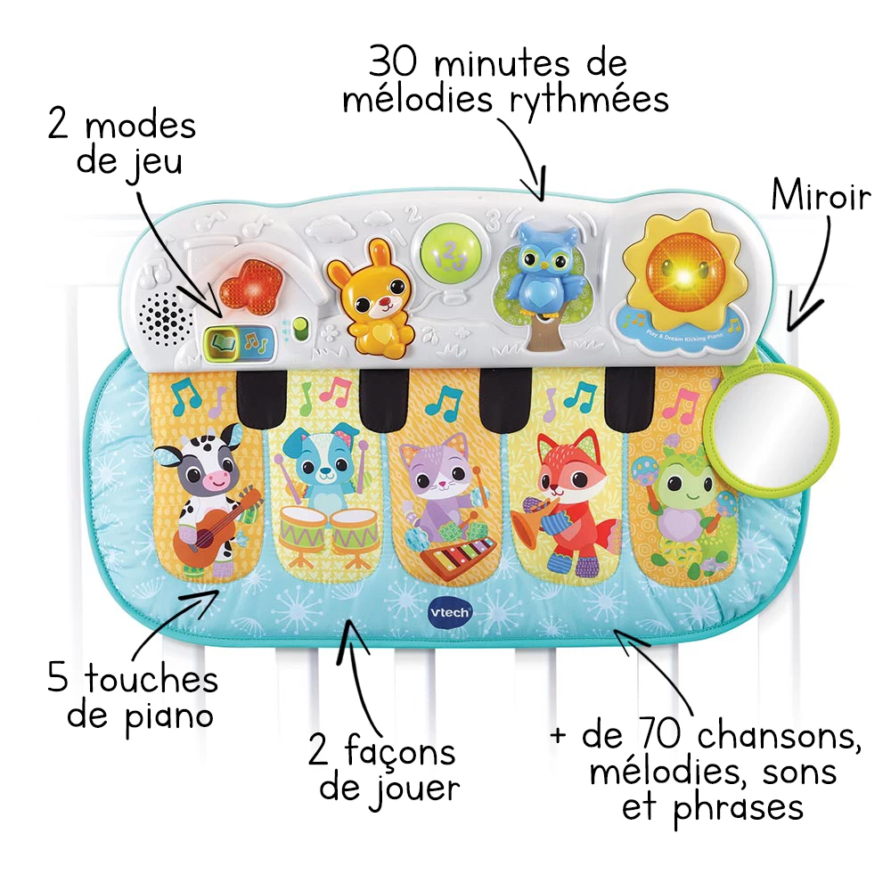 VTECH BABY Tap Tap Piano Des Baby Loulous 2 VTECH BABY Tap Tap Piano Des Baby Loulous – Image 2