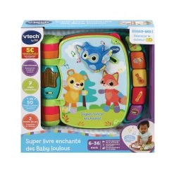 VTECH BABY Super Livre Enchanté Des Baby Loulous Bleu - Livre Interactif -VTech Promos Boutique 80 166775 8