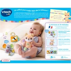 VTECH BABY Coffret Naissance - Premières Découvertes -VTech Promos Boutique 80 516305 dos boite