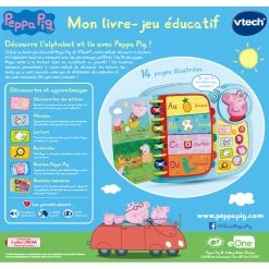 VTech Peppa Pig - Mon Livre-jeu éducatif -VTech Promos Boutique 80 518005 peppa pig livre dos