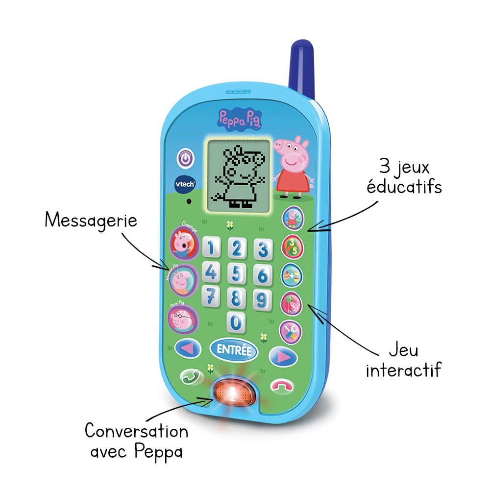 VTech Peppa Pig - Le Smartphone éducatif 1 VTech Peppa Pig - Le Smartphone éducatif
