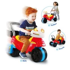 VTECH BABY Trotti Moto 3 En 1 - Trotteur Bébé -VTech Promos Boutique 80 529465 TOY WITH KID 1