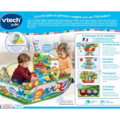 VTECH BABY Piscine à Balles Interactive Des P'tits Loulous 17 VTECH BABY Piscine à Balles Interactive Des P'tits Loulous -VTech Promos Boutique 80 533605 dos boite