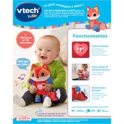 VTECH BABY Malo, Mon Renardeau Dodo - Baby Loulous -VTech Promos Boutique 80 536705 malo renardo dos
