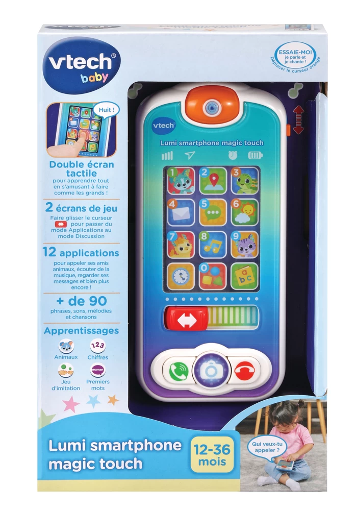 VTECH BABY Lumi Smartphone Magic Touch - Telephone Interactif 6 VTECH BABY Lumi Smartphone Magic Touch - Telephone Interactif – Image 6