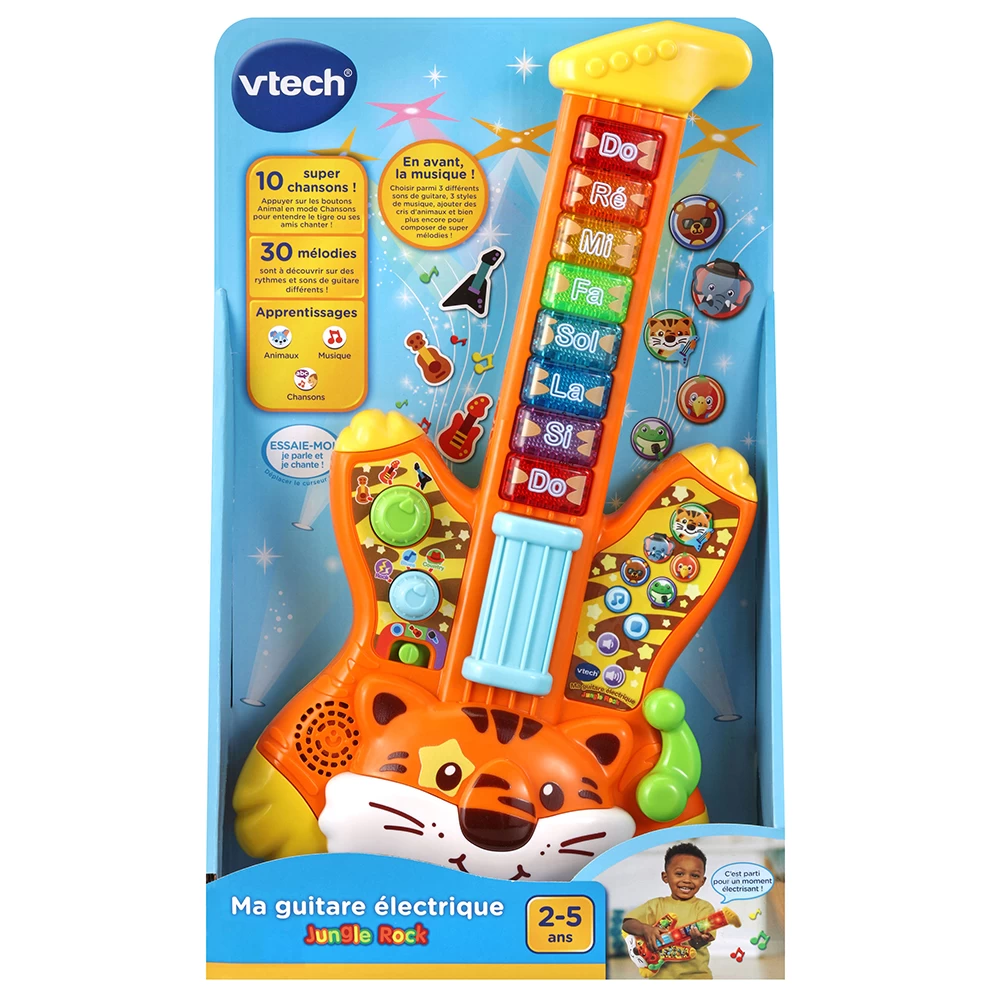 VTECH BABY Guitare Electrique Enfant Tigre - Jungle Rock - VTech 5 VTECH BABY Guitare Electrique Enfant Tigre - Jungle Rock - VTech – Image 5