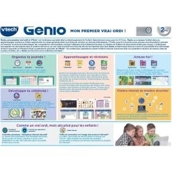 VTech Genio, Mon Premier Vrai Ordi ! 17 VTech Genio, Mon Premier Vrai Ordi ! -VTech Promos Boutique 80 541005 dos boite