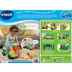 VTech Maxi Camion Poubelle Recyclo'formes -VTech Promos Boutique 80 541805 dos boite
