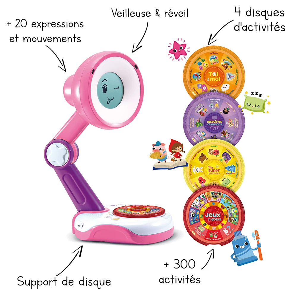 VTech Funny Sunny Rose - Compagnon Interactif 2 VTech Funny Sunny Rose - Compagnon Interactif – Image 2