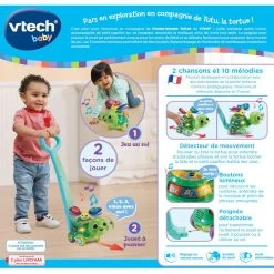 VTECH BABY Pousse-pousse Tortue -VTech Promos Boutique 80 547605 dos boite