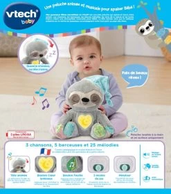 VTECH BABY Mon Paresseux Rêves Merveilleux -VTech Promos Boutique 80 548205 dos boite