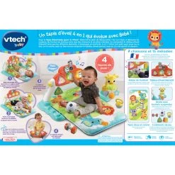 VTECH BABY Tapis D'éveil Baby Sport 4 En 1 -VTech Promos Boutique 80 550105 dos boite