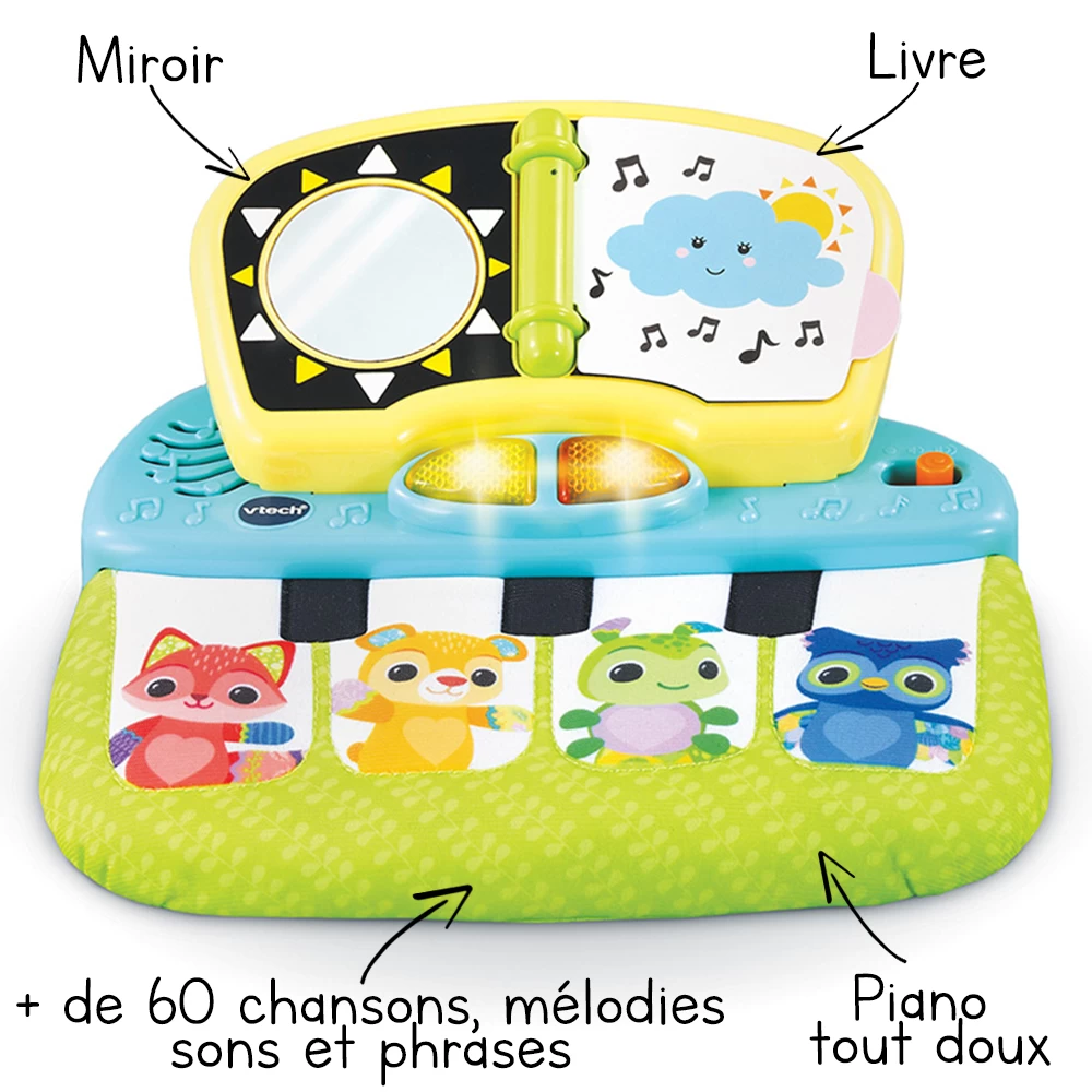 VTECH BABY Piano Sensoriel Des Baby Loulous - Jouet Interactif 2 VTECH BABY Piano Sensoriel Des Baby Loulous - Jouet Interactif – Image 2