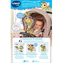 VTECH BABY Ma Tourni Fleur D'éveil - Hochet Suspendu 9 VTECH BABY Ma Tourni Fleur D'éveil - Hochet Suspendu -VTech Promos Boutique 80 550605 dos boite