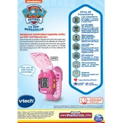 VTech Pat Patrouille - La Montre-jeu Interactive De Stella -VTech Promos Boutique 80 551685 dos boite