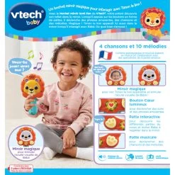VTECH BABY Hochet Miroir Lumi Lion -VTech Promos Boutique 80 551805 dos boite